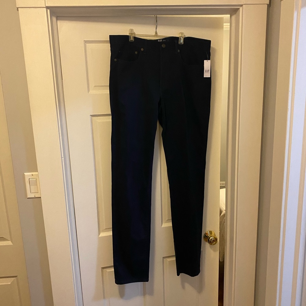 Gap Twill Pants in Slim Stretch blue galaxy